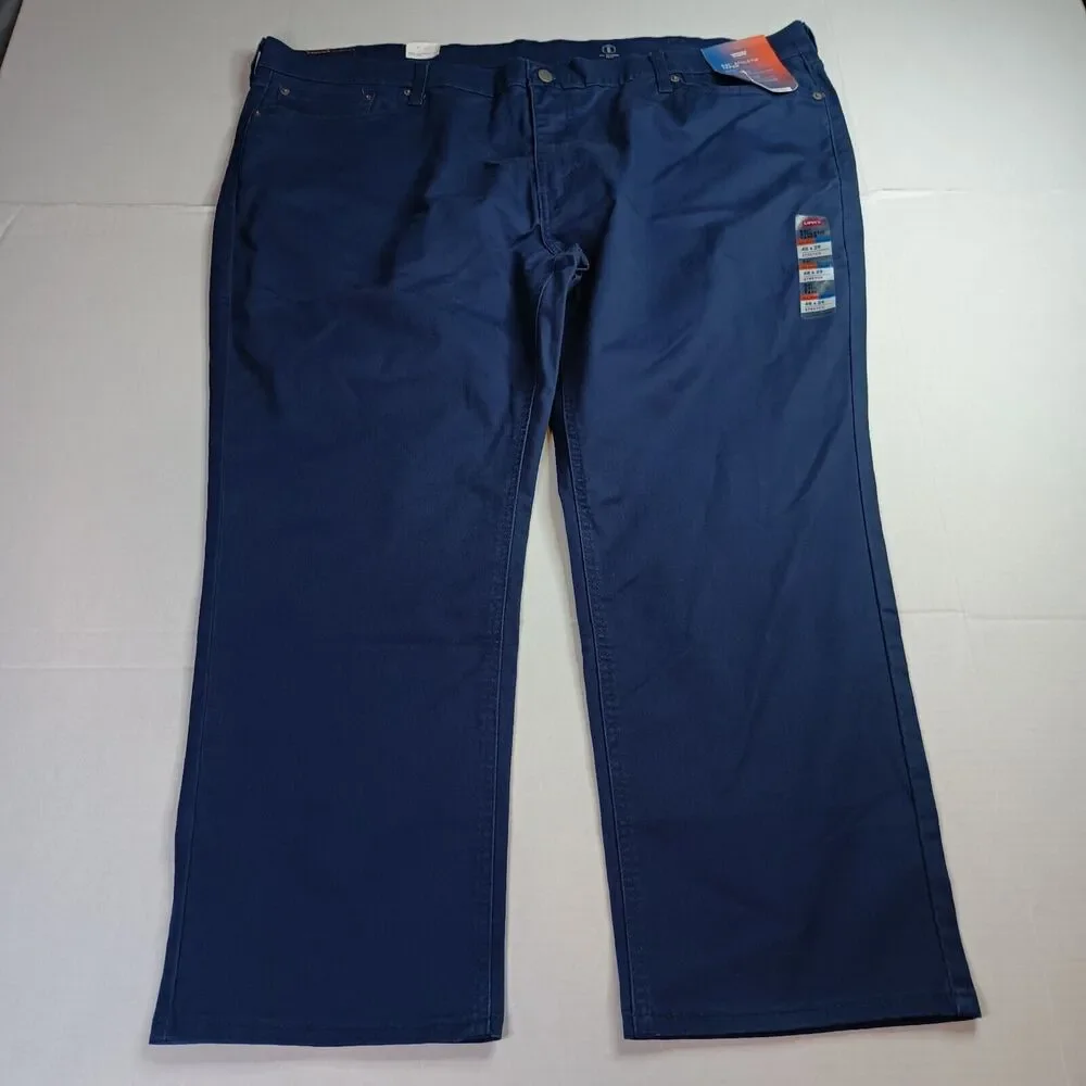 Levi's 541 Jeans Men's 48x29 Blue Athletic Taper Fit Stretch‎ Sits At Waist